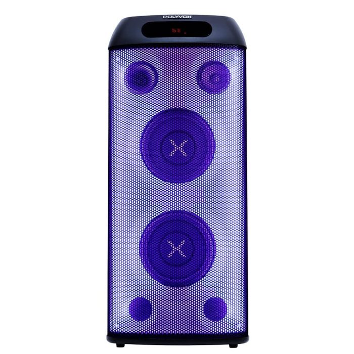 torre de som polyvox xt-660t 800w tws bluetooth