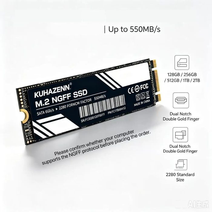 ssd kuhazenn m.2 2280 sata 256gb