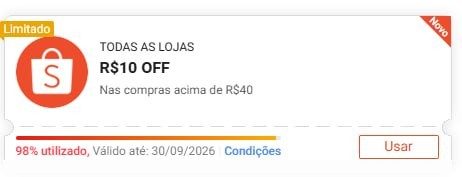 Esgota RÁPIDO 🙀 Novo cupom shopee