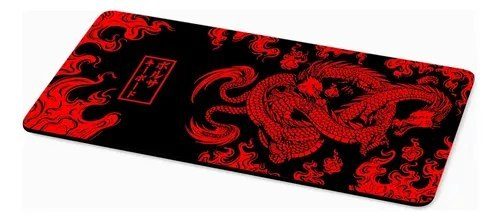 Mousepad Gamer Antiderrapante 80x30cm Jogos Dragão Chinês 14 cores