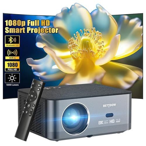 projetor bettdow pro 4k 8k 1080p 600 ansi wifi6