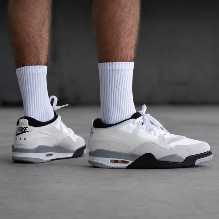 tênis nike air jordan 4 rm white black