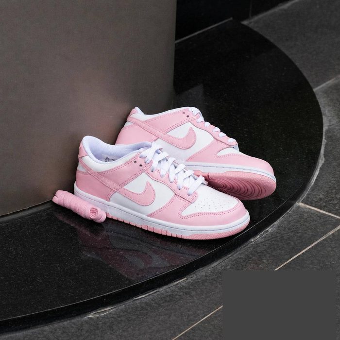 tênis nike dunk low soft pink gs
