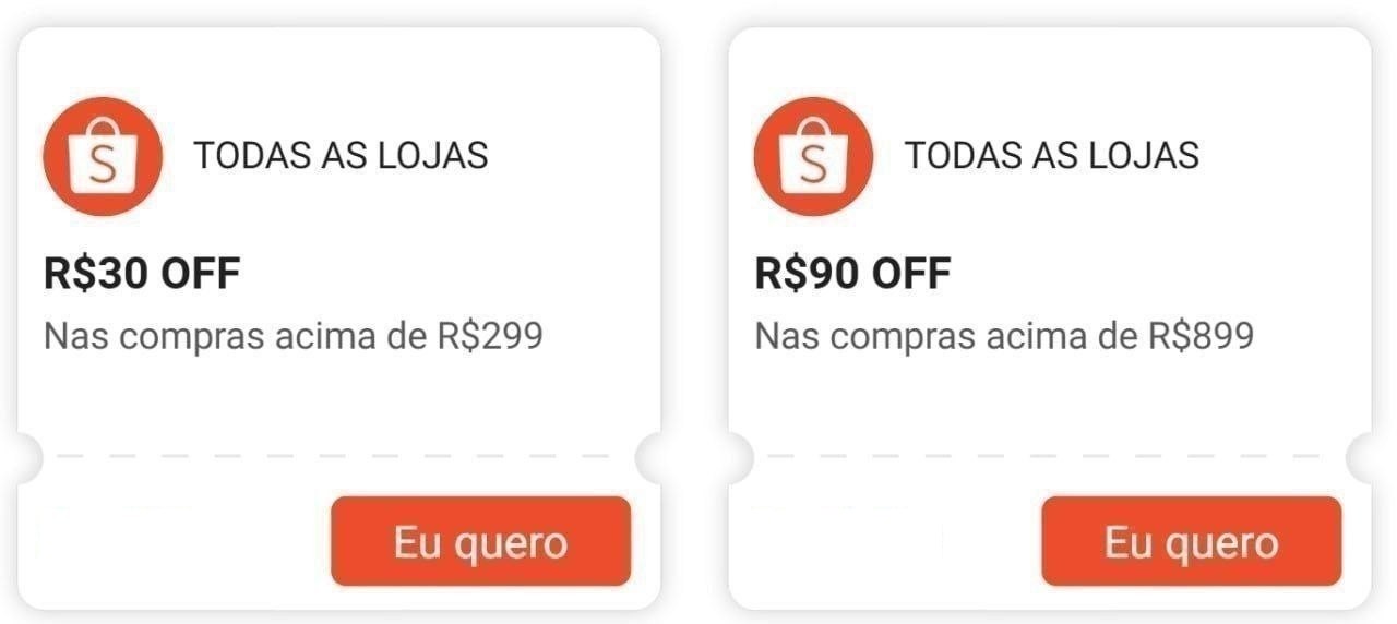Cupons Shopee