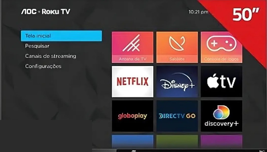 tv aoc 50u6125 50'' 4k