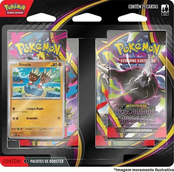 2x Blister Quadrúplo Pokémon ME05 Escuridão Absoluta -