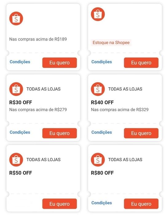 Cupons Shopee Renovados