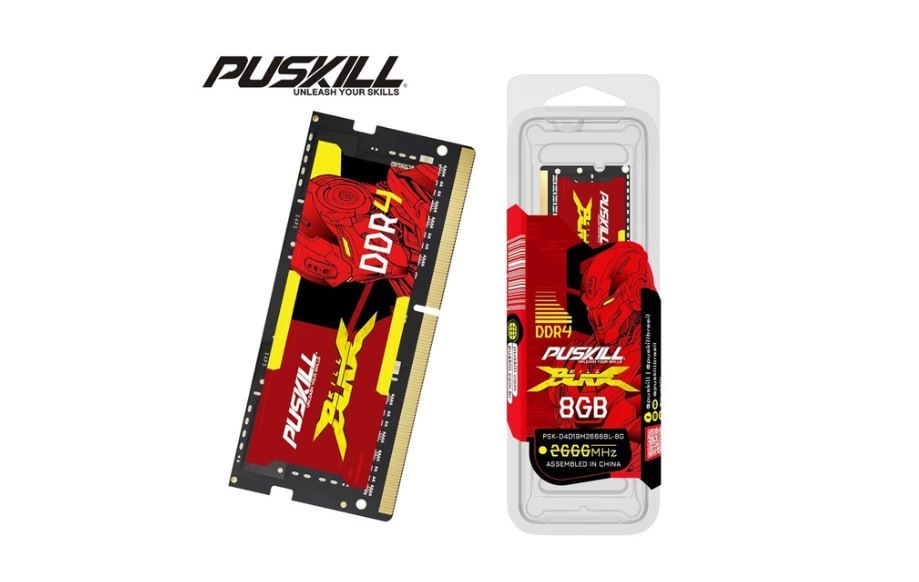 memória RAM puskill ddr4 8gb 3200mhz notebook