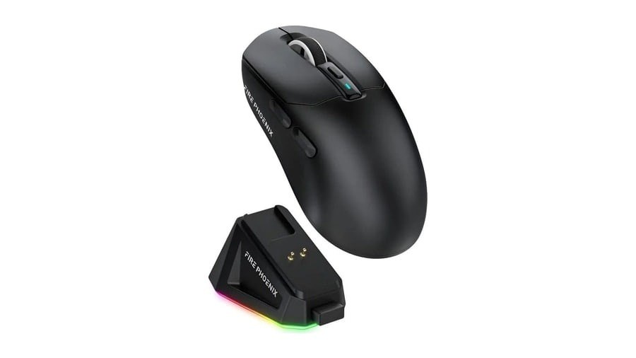 mouse gamer fire phoenix paw3311 bk-r3x 24000dpi