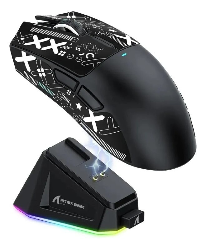 mouse gamer attack shark x11 com base de carga