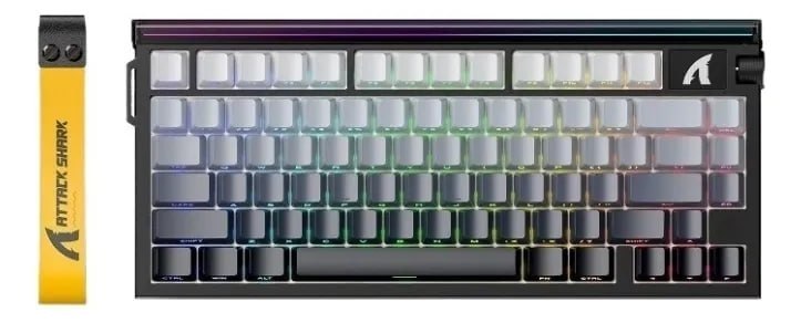 teclado attack shark r85he mecânico usb