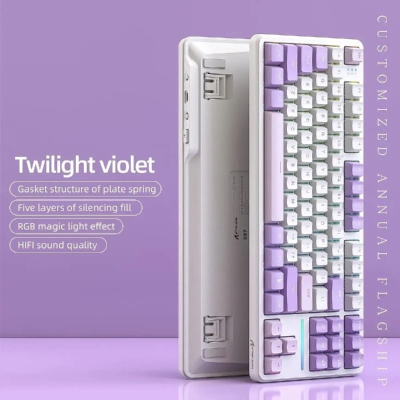 teclado mecânico gamer attack shark x87 sem fio