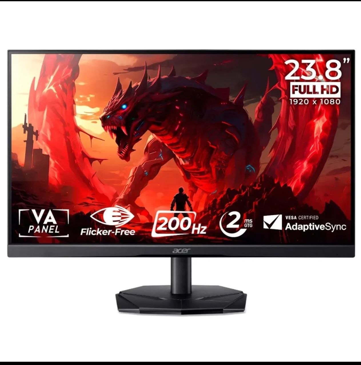 monitores acer nitro 23,8" full hd 200hz painel va 2ms hdmi