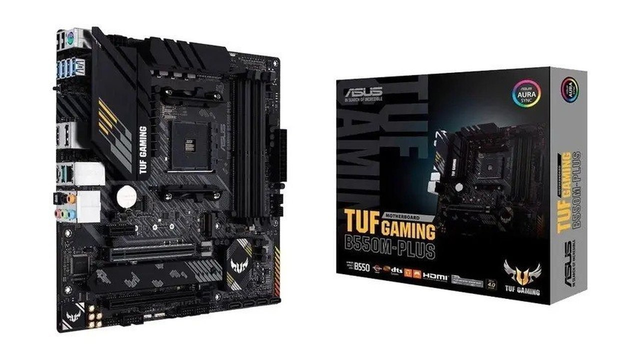placa mãe asus tuf gaming b550m-plus am4