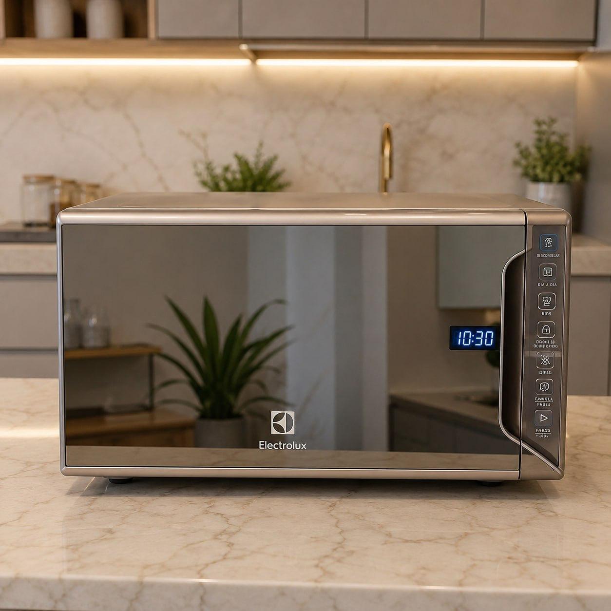 eletrodomésticos electrolux micro-ondas mi41s 31l inox espelhado 220v