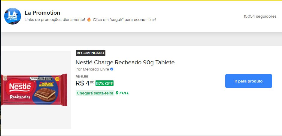 alimentos nestlé charge recheado 90g tablete